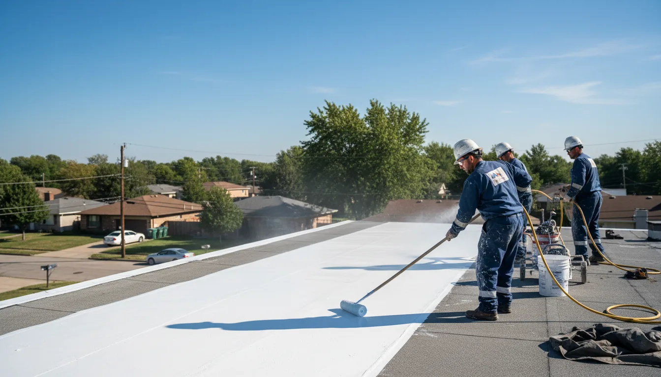 Commercial roof coating in Wheatland, IN near me